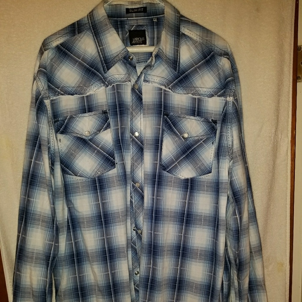 XXL long sleeve western shirt